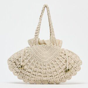 NEW With Tags! ZARA The Coastal Muse Lace Bag